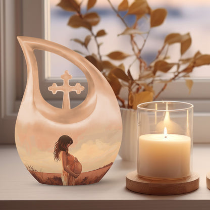 Cross Drop design Mother Urn, 