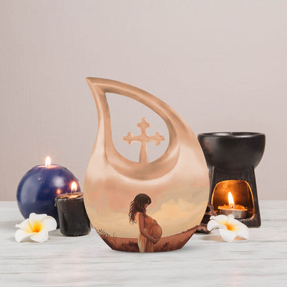 Cross Drop design Mother Urn, 