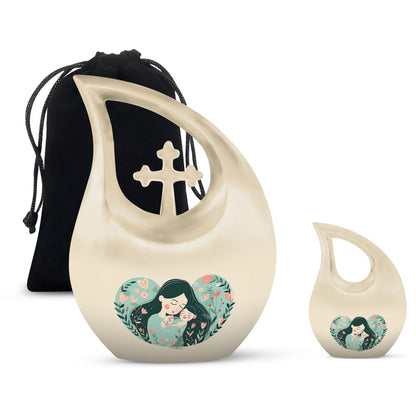 10 inch Cross Drop Mother Urn 