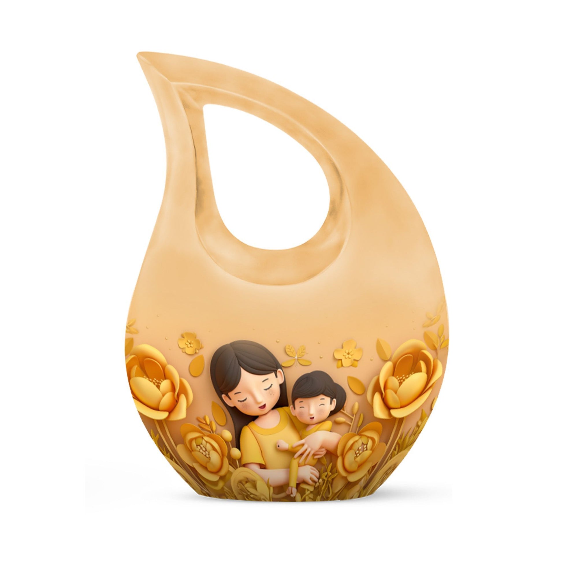 10-inch Cross Drop Custom Mom Urn, 