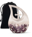 10-inch Aluminium Cross Drop Mother Urn,