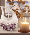10-inch Aluminium Cross Drop Mother Urn,