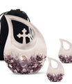 10-inch Aluminium Cross Drop Mother Urn,