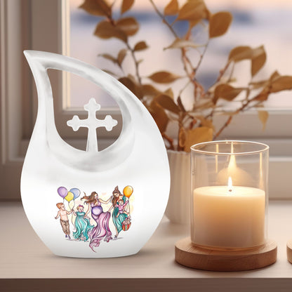 10-inch Cross Drop Mother Urn 