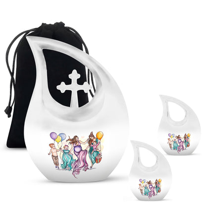 10-inch Cross Drop Mother Urn 