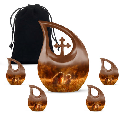 Cross Drop design, 10-inch Mother Urn,