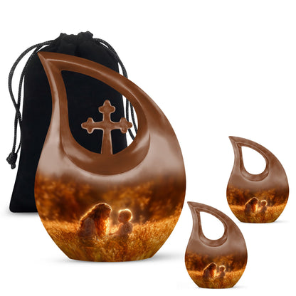 Cross Drop design, 10-inch Mother Urn,