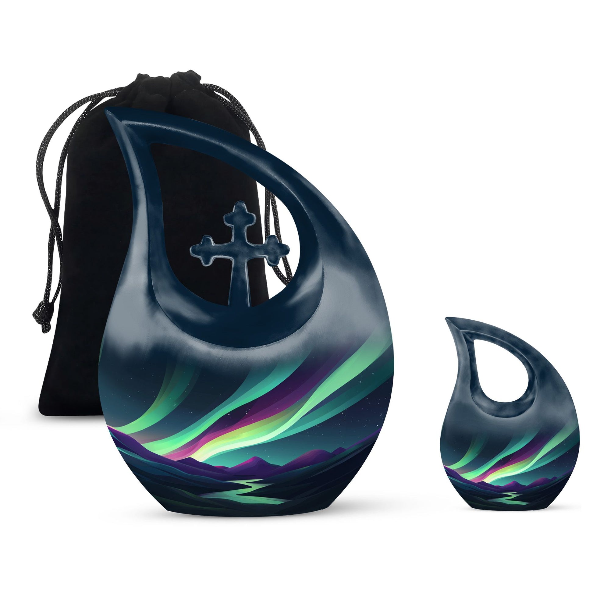 Northern Lights Mini Keepsake Funeral, Ashes Cremation Urn