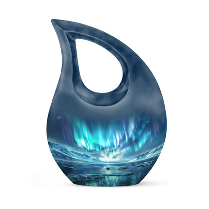 Personalized Galaxy Memorial Urn for Human Ashes - 10-inch, 200 cu in - Yatskia