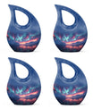 Northern Lights Small Urn For Human Ashes Funeral, Ashes Urn For Ashes