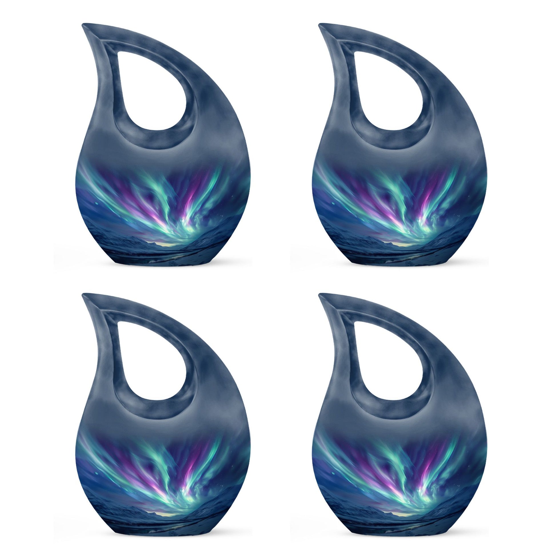 Northern Lights Funeral Urns For Ashes - Cremation Urn For Human