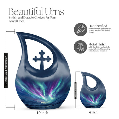 10 Inch Northern Lights Urn, 