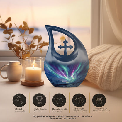 10 Inch Northern Lights Urn, 