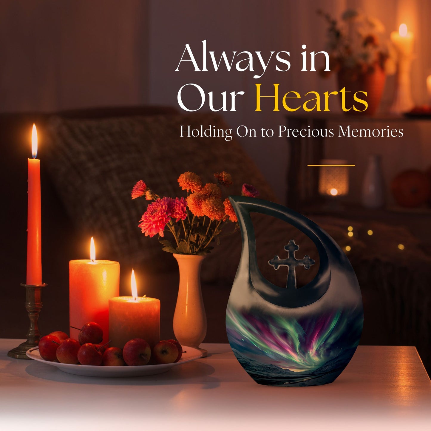 10 Inch Northern Lights Urn, 