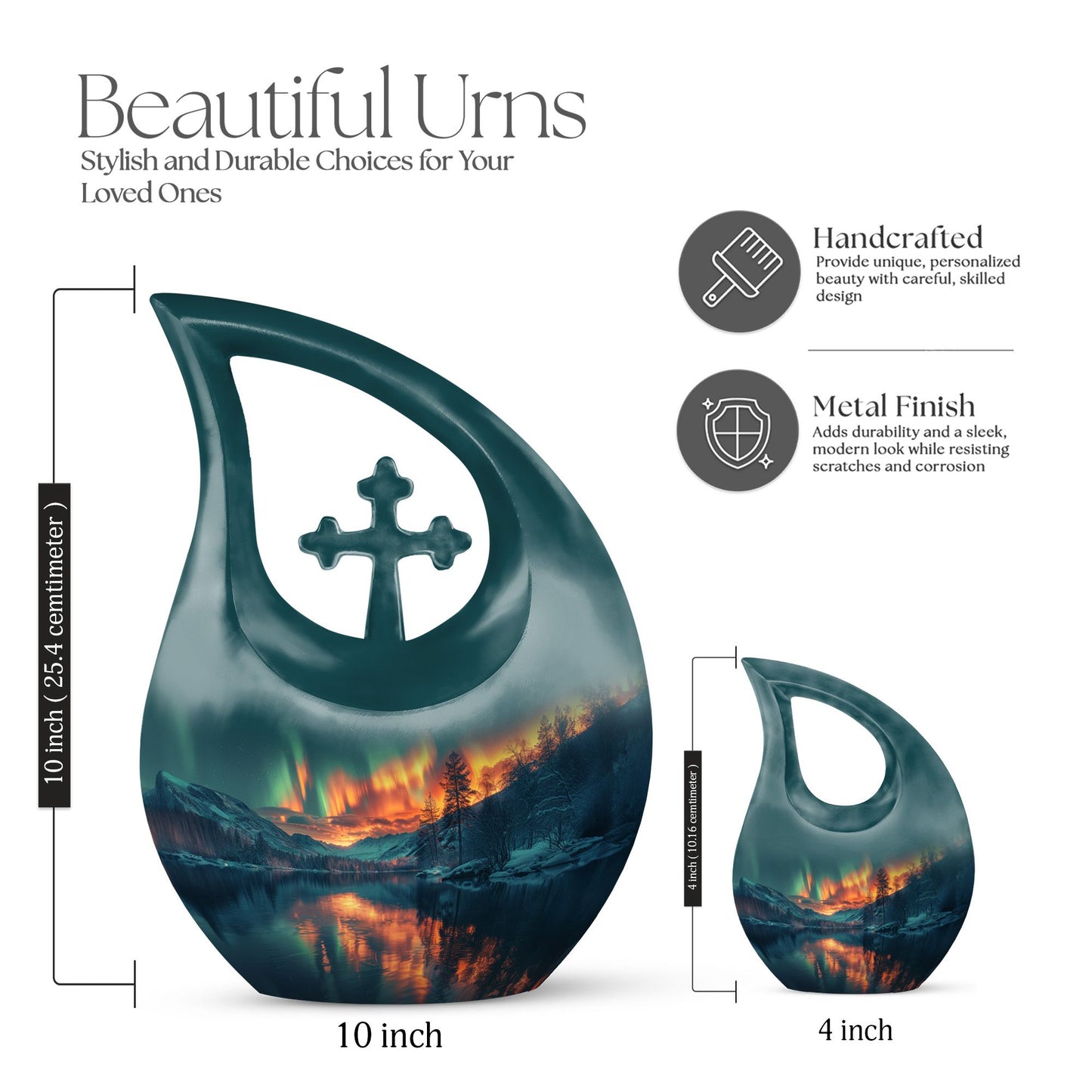 10-Inch Northern Lights Urn 