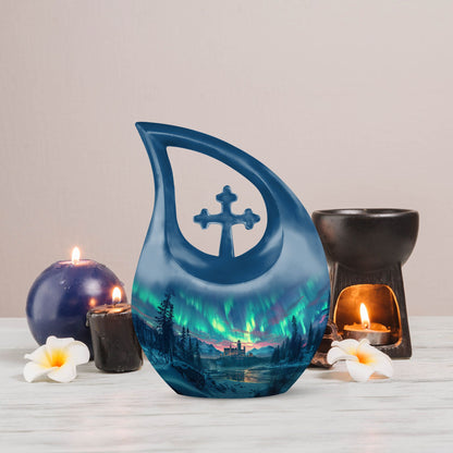 Aluminium Northern Lights Urn 