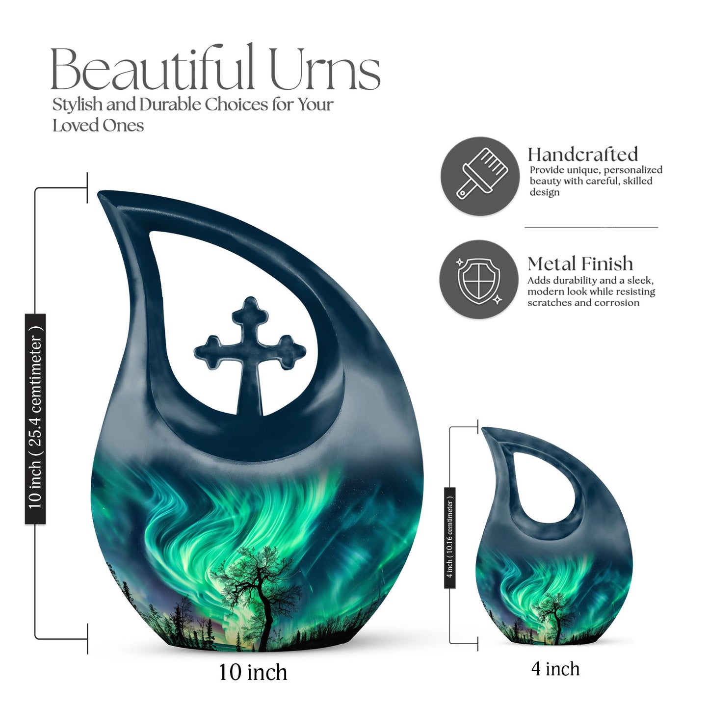 10-inch Northern Lights Urn