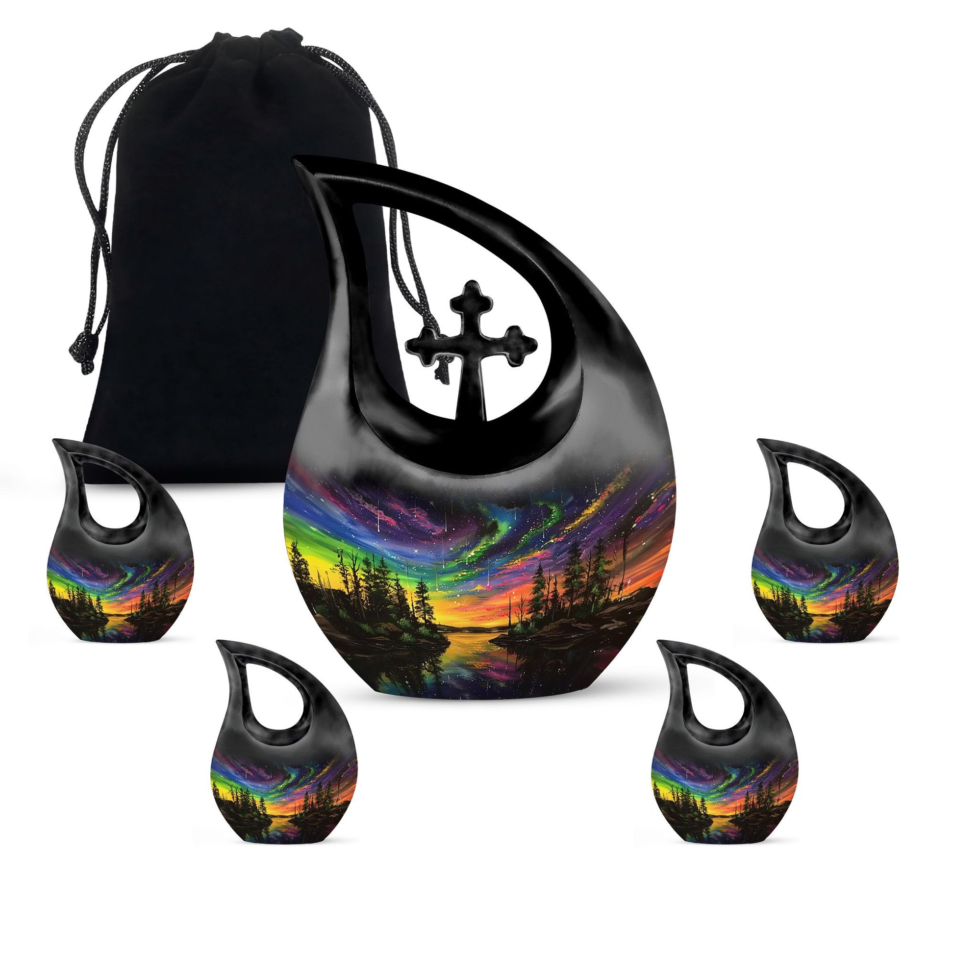 Extra large Northern Lights urn