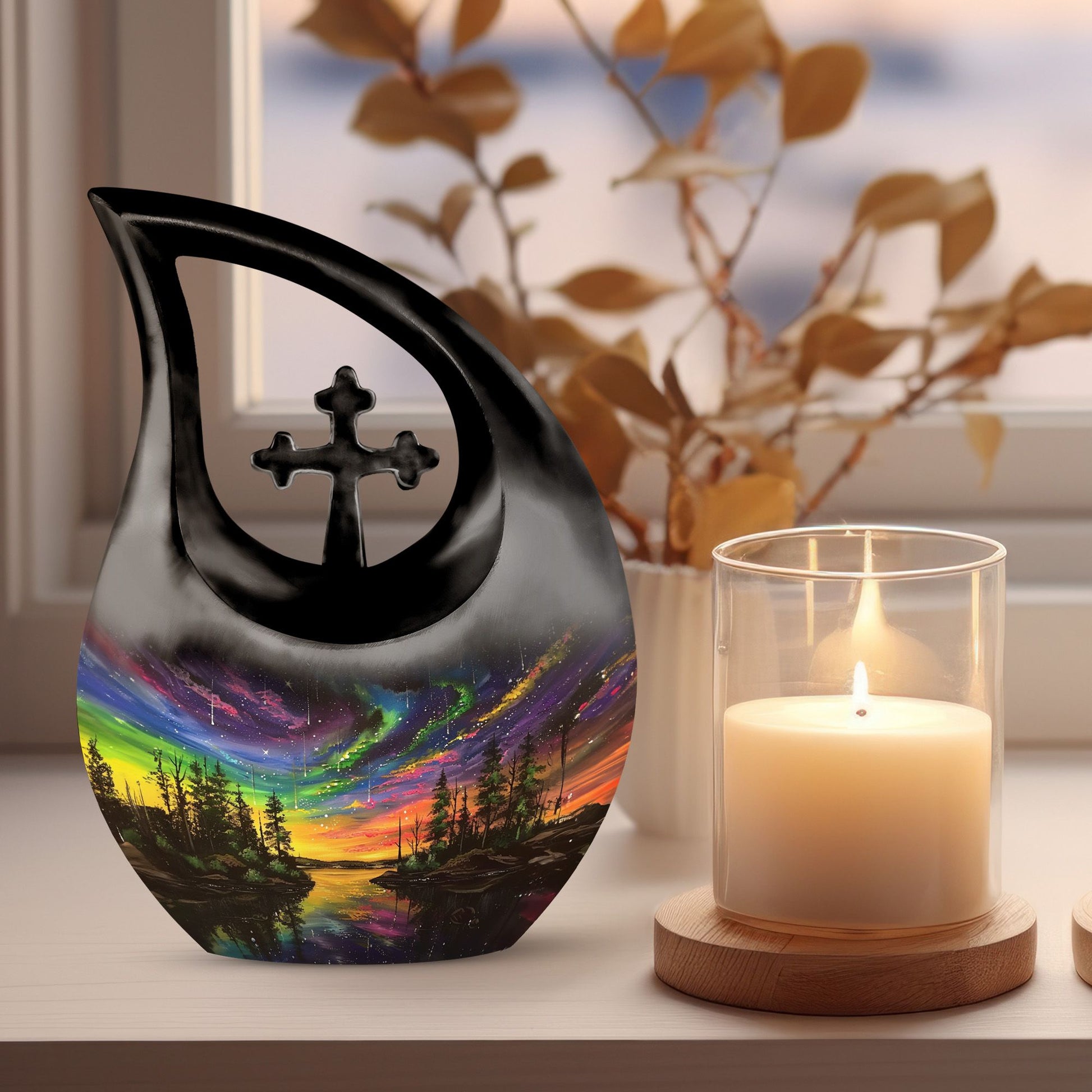Extra large Northern Lights urn