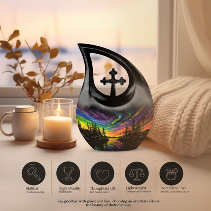 Extra large Northern Lights urn
