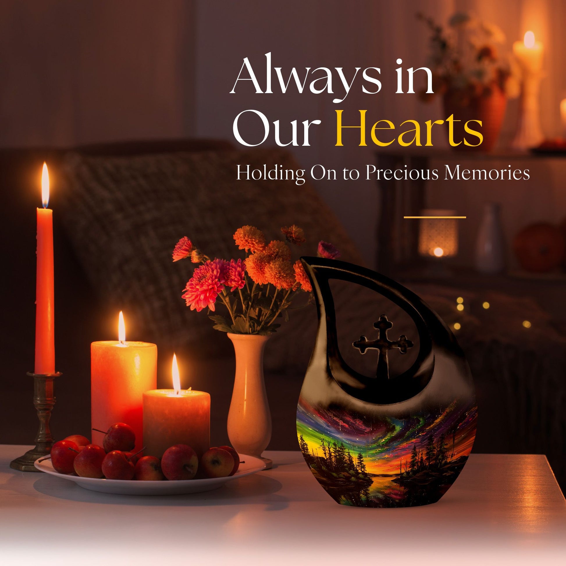 Extra large Northern Lights urn