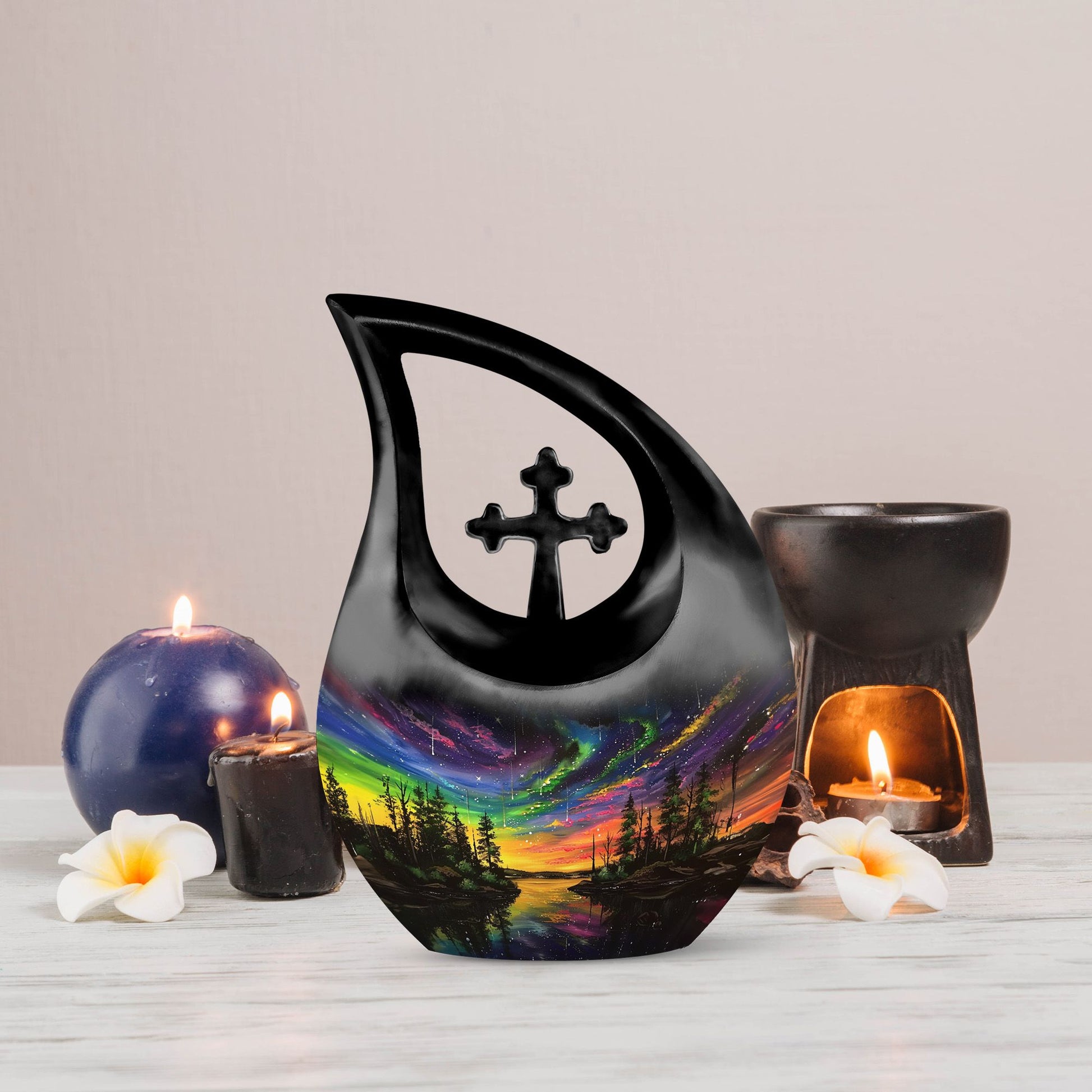 Extra large Northern Lights urn