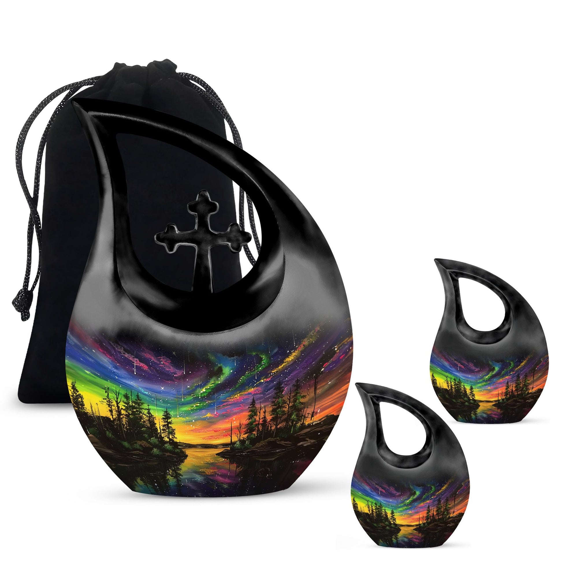 Extra large Northern Lights urn