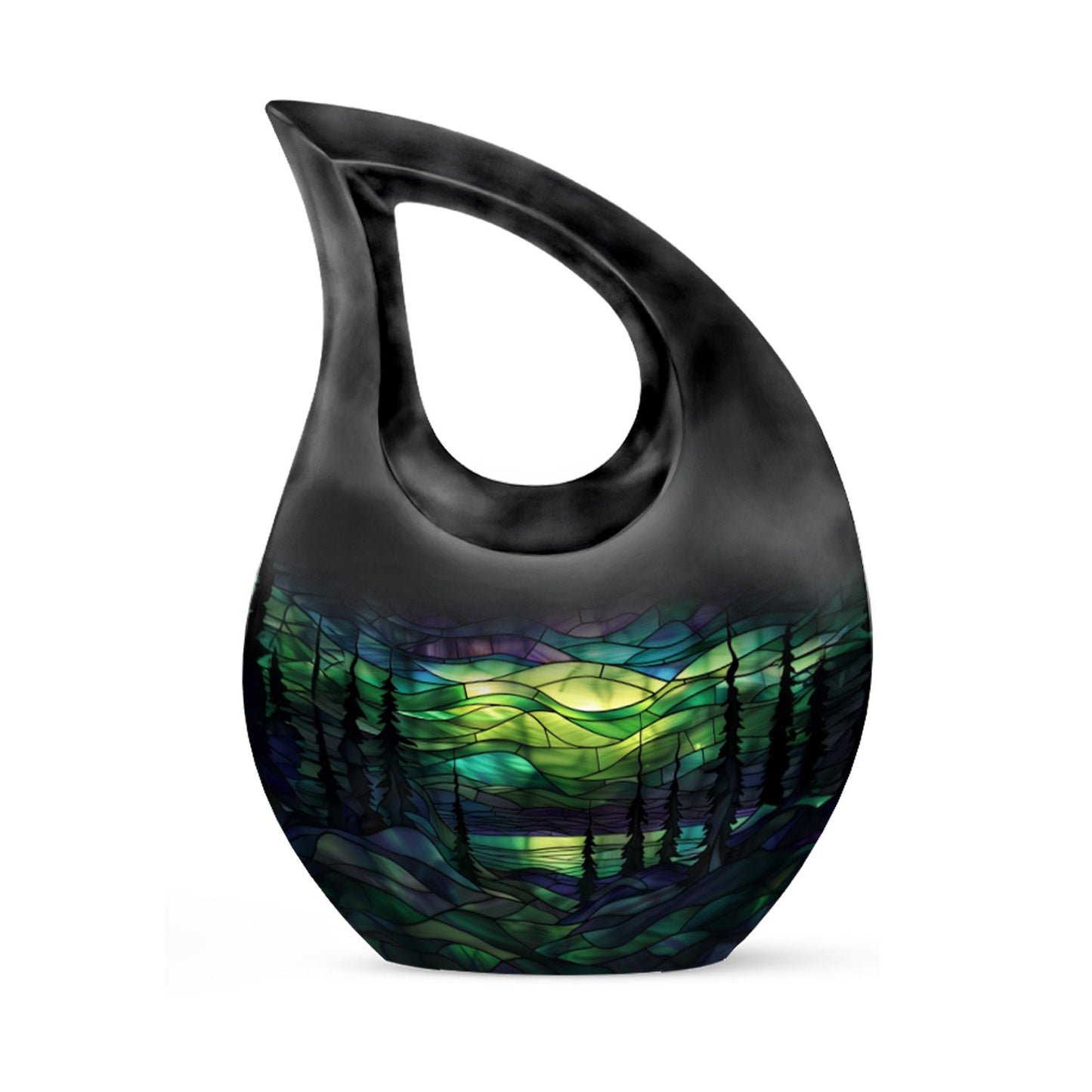 10-inch Stained Glass Urn 