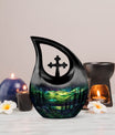 10-inch Stained Glass Urn 