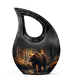 10-Inch Bear Themed Memorial Urn