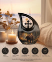 10-Inch Bear Themed Memorial Urn