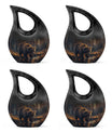 10-inch Bear-themed Metal Cremation Urn 