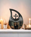 Cross Drop Bear Urn 