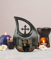 Cross Drop Bear Urn 