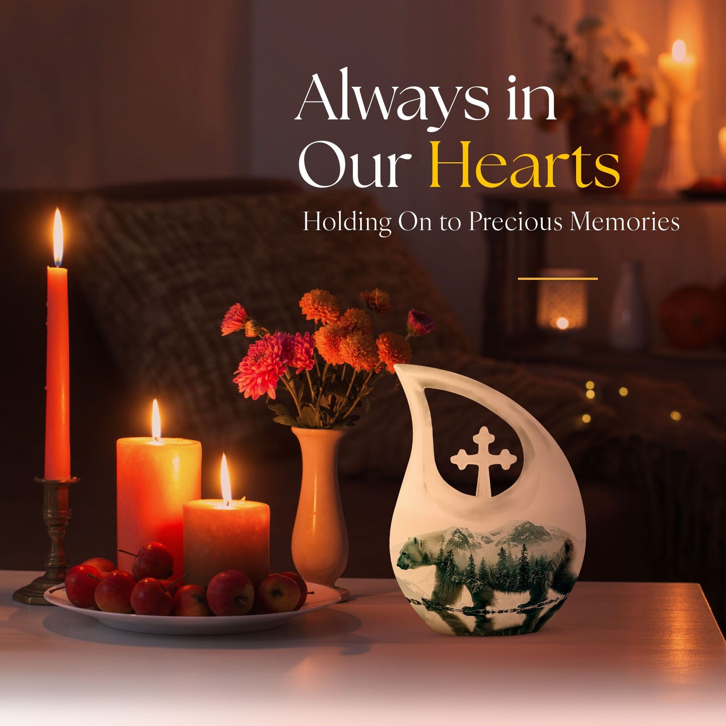 10-inch Bear Urn,