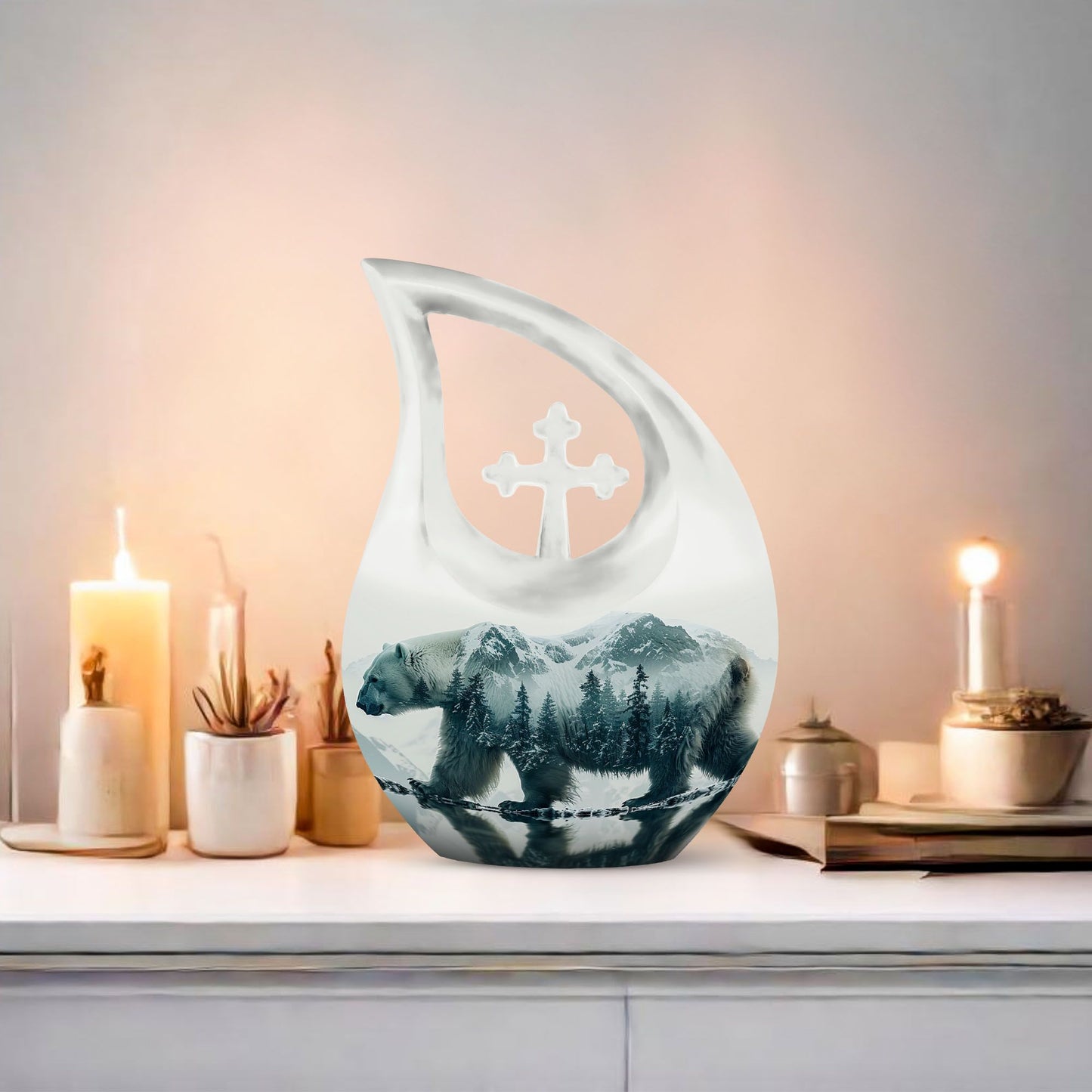 10-inch Bear Urn,