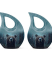Bear Mini Urn For Ashes Adult Male Funeral, Ashes Cremation Urn