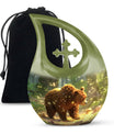 Bear Cremation Urns For Burial Funeral, Ashes Memorial Urn