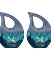 Northern Lights Custom Urns Funeral, Ashes Cremation Urn
