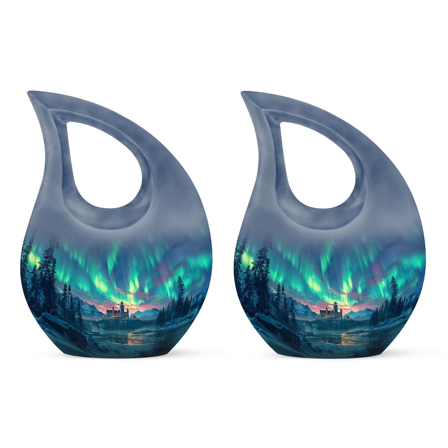 Personalized Galaxy Cremation Urn for Human Ashes - 10-inch, 200 cu in - Yatskia