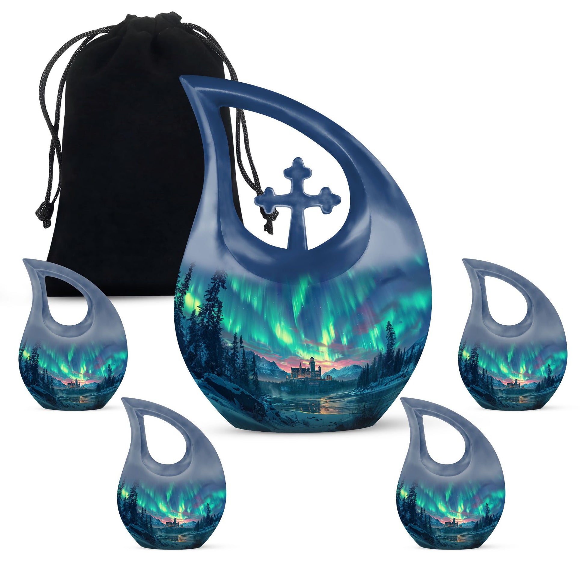 Northern Lights Custom Urns Funeral, Ashes Cremation Urn