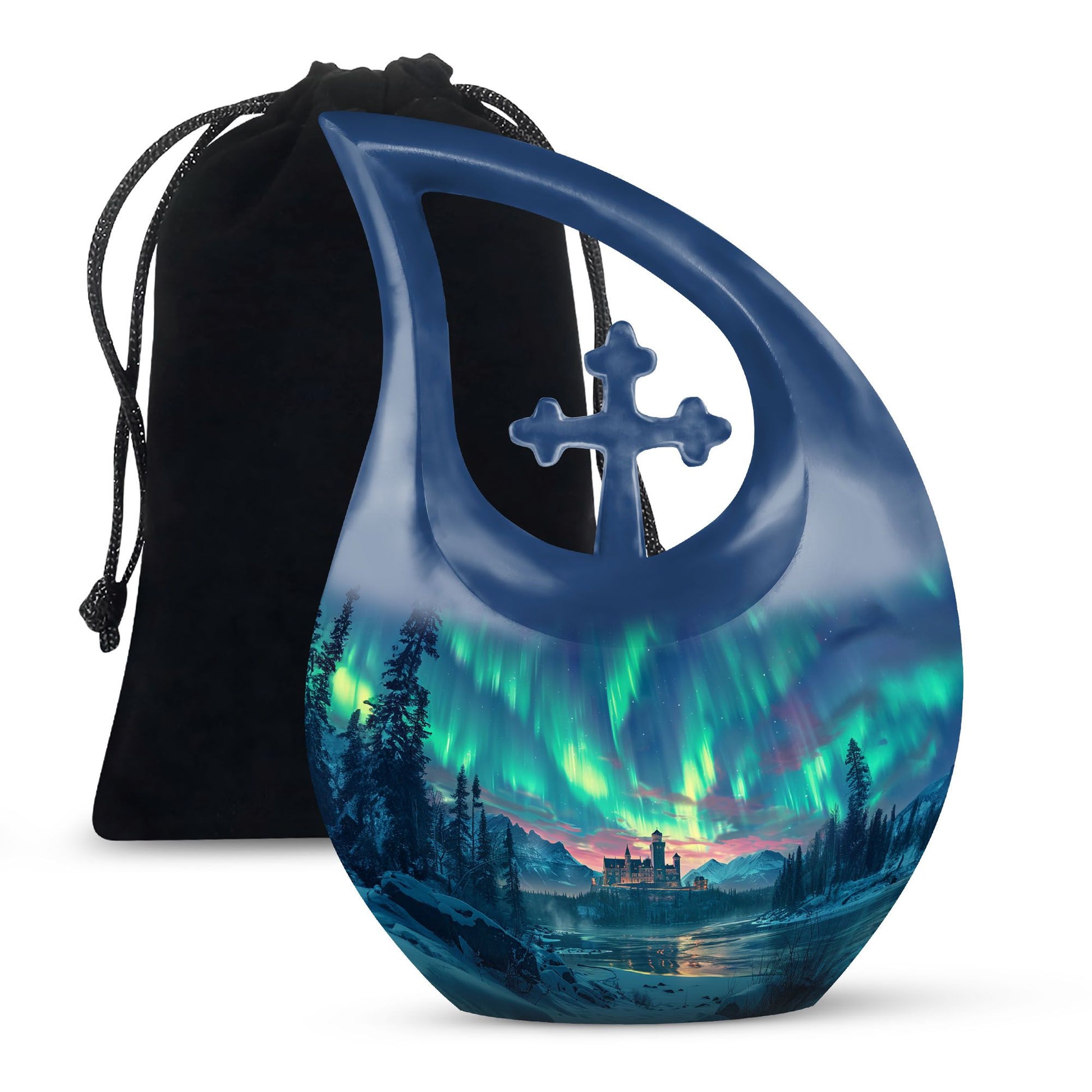 Northern Lights Custom Urns Funeral, Ashes Cremation Urn