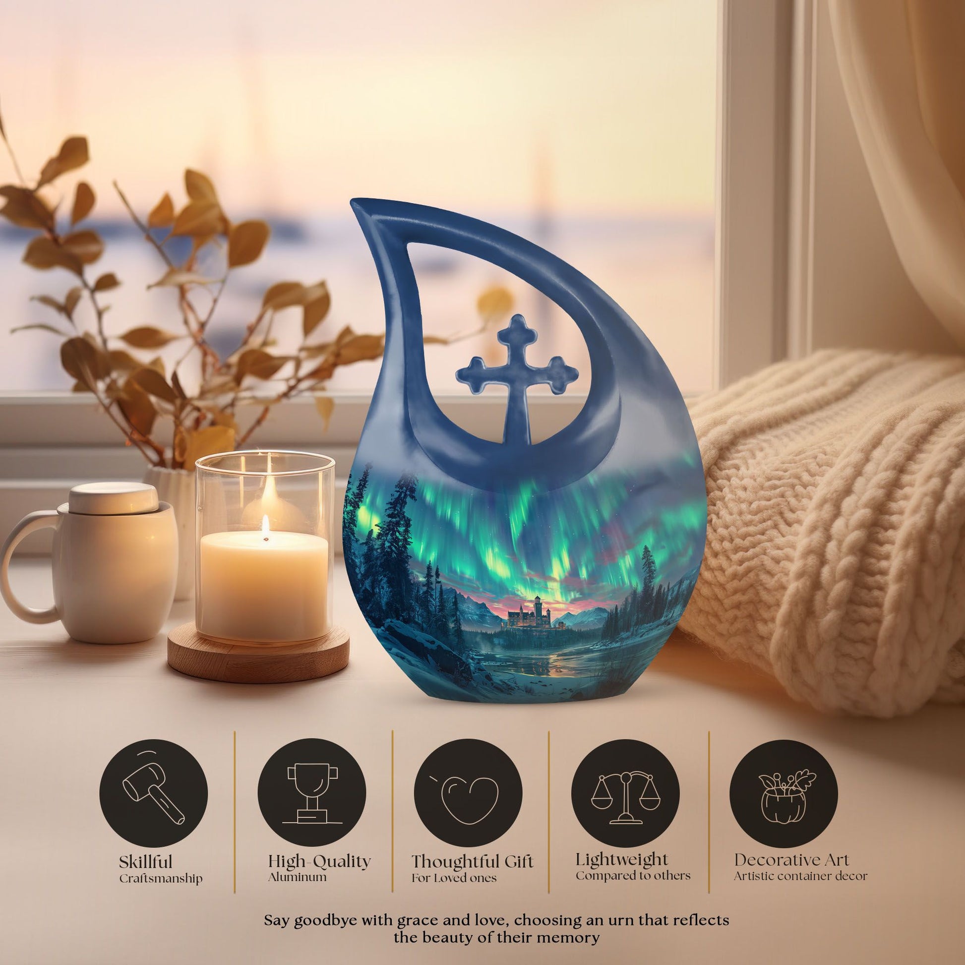 Affordable Northern Lights Urn, 