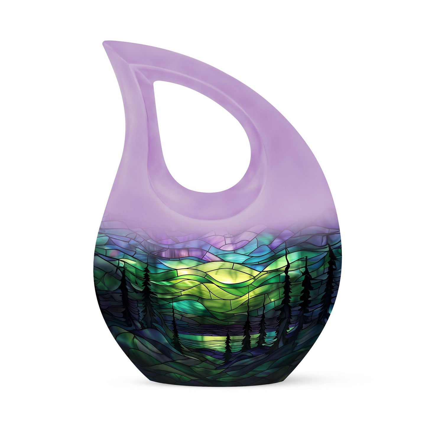 Personalized Galaxy Cremation Urn for Men & Women - 10-inch, 200 cu in - Yatskia