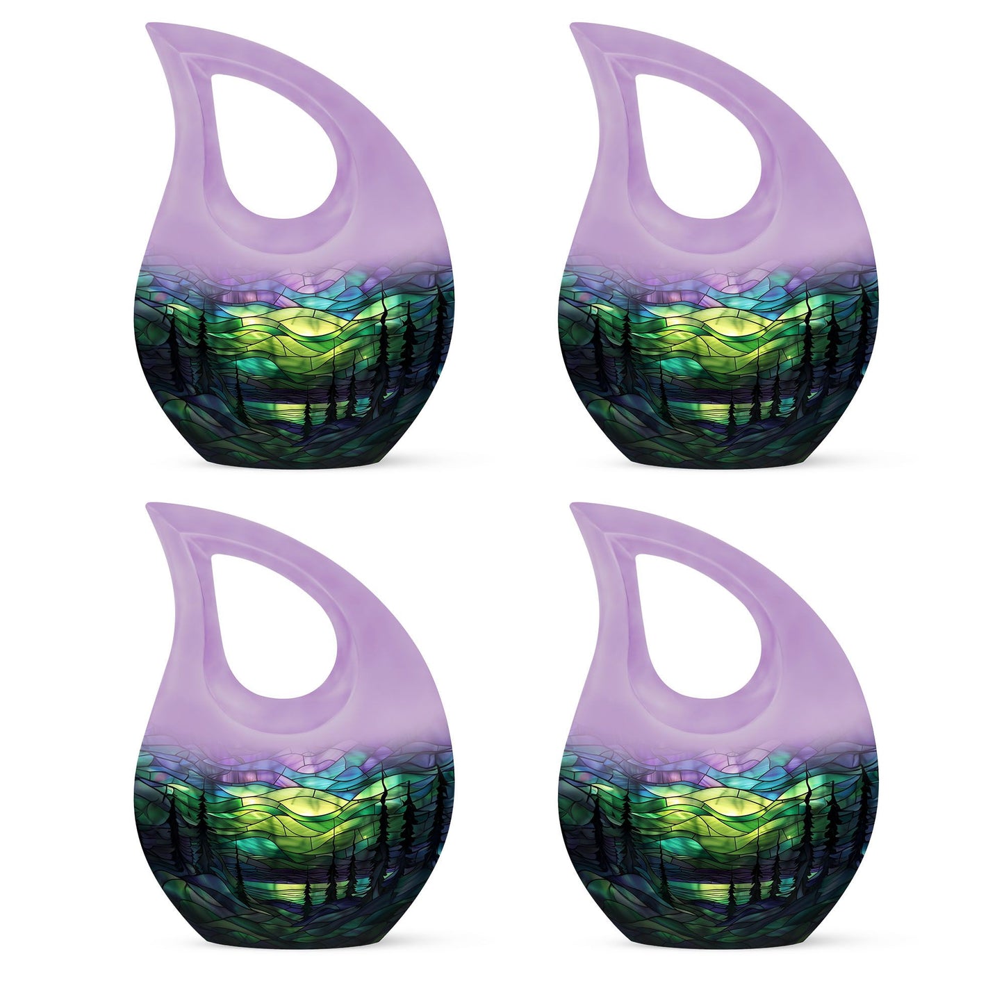 Personalized Galaxy Cremation Urn for Men & Women - 10-inch, 200 cu in - Yatskia