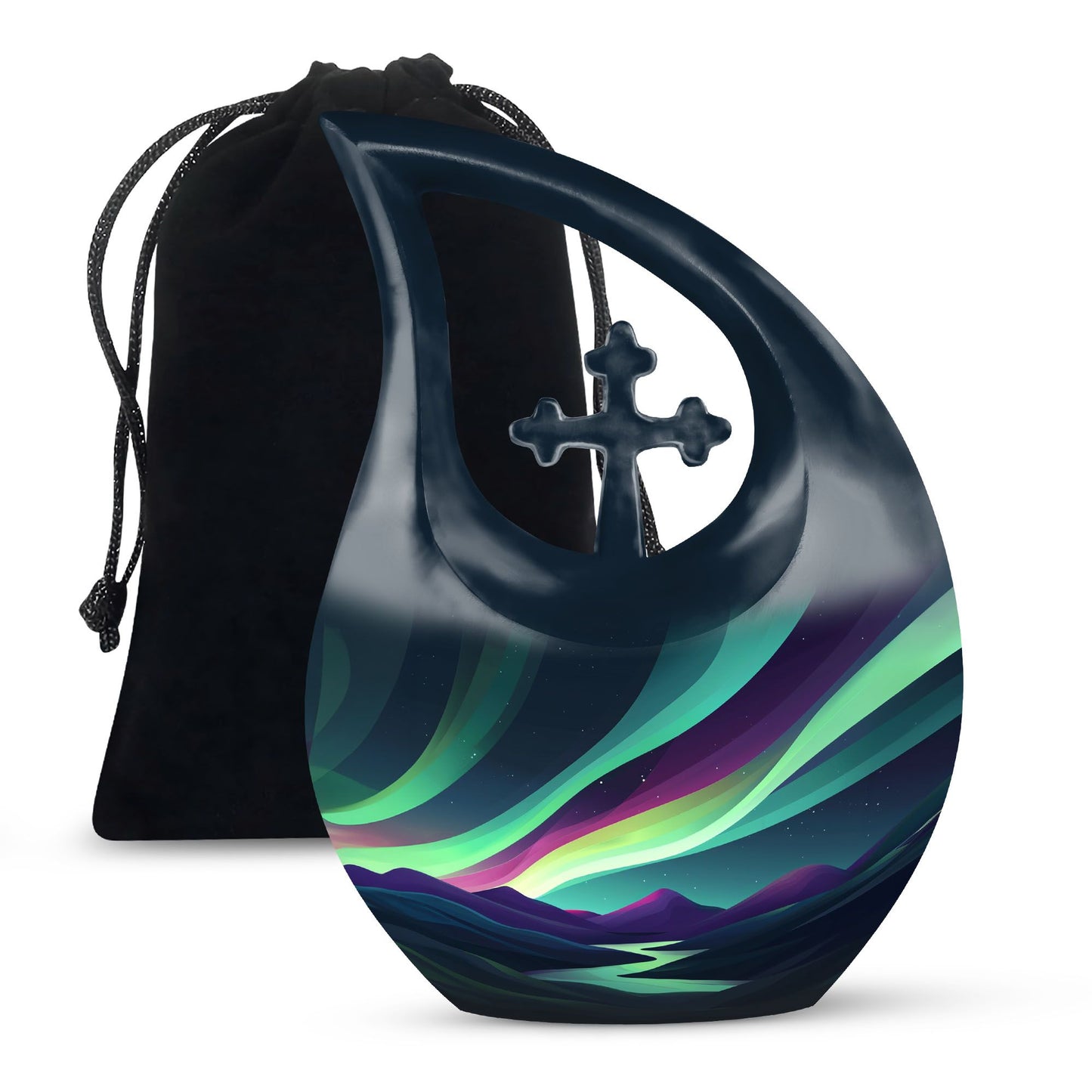 Affordable 10-inch Northern Lights Urn 