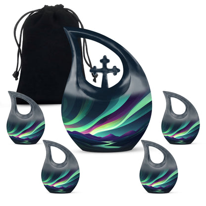 Affordable 10-inch Northern Lights Urn 