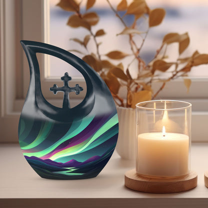 Affordable 10-inch Northern Lights Urn 