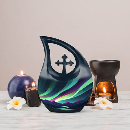 Affordable 10-inch Northern Lights Urn 
