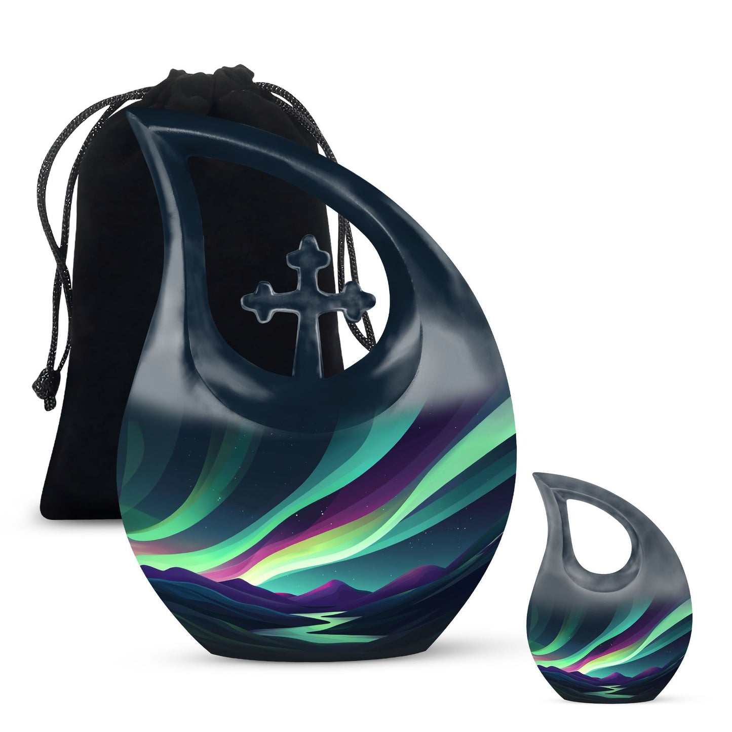 Affordable 10-inch Northern Lights Urn 